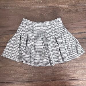 Altar’d State Houndstooth Pleated Skirt Womens Medium